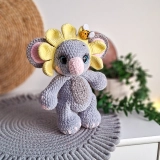 maskotka koala amigurumi pluszowa 24 cm ręcznie robiona zabawka dla dziecka